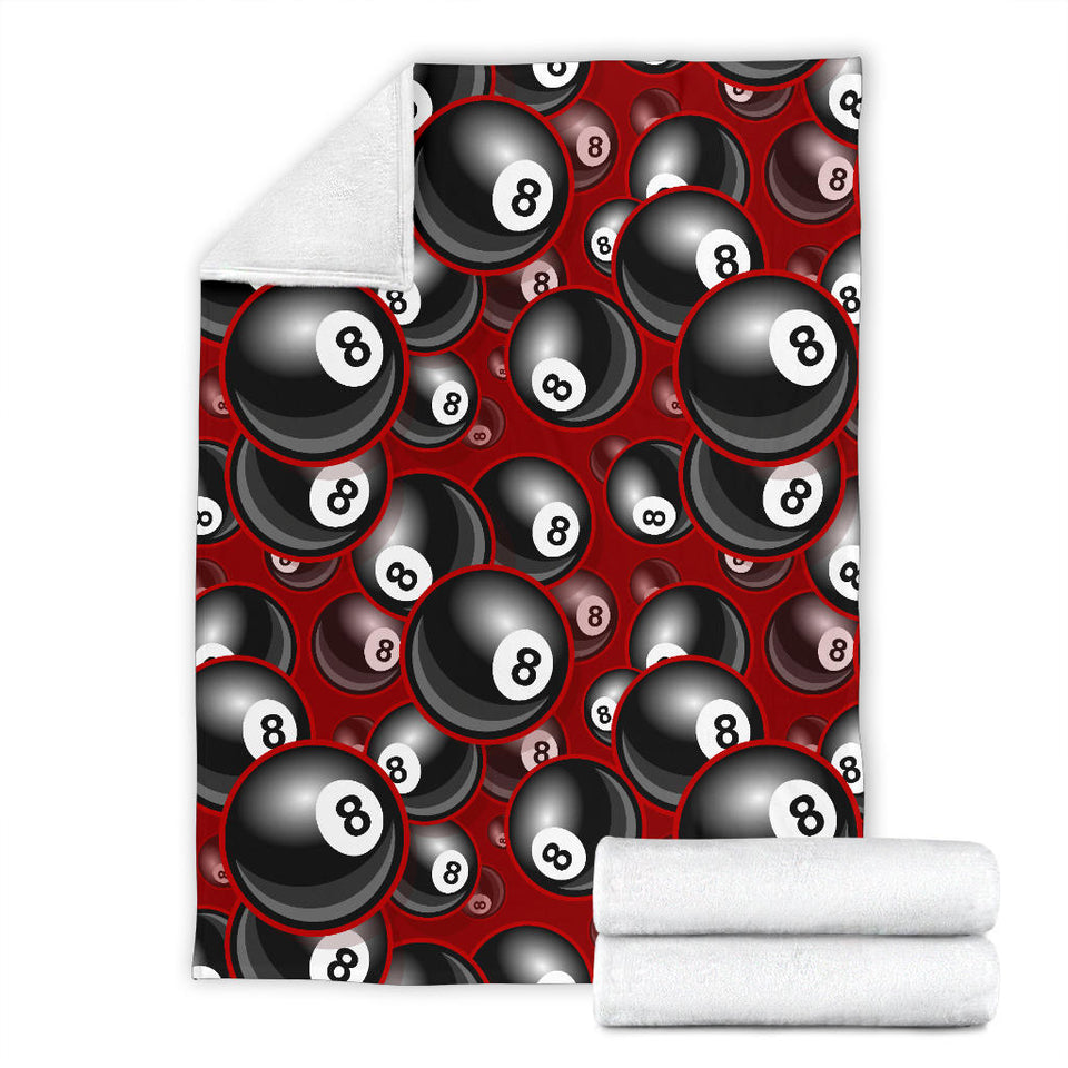 Billiard Ball Pattern Print Design 05 Premium Blanket