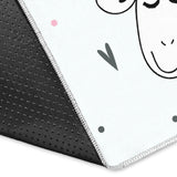 Cute Goat Design Pattern Area Rug