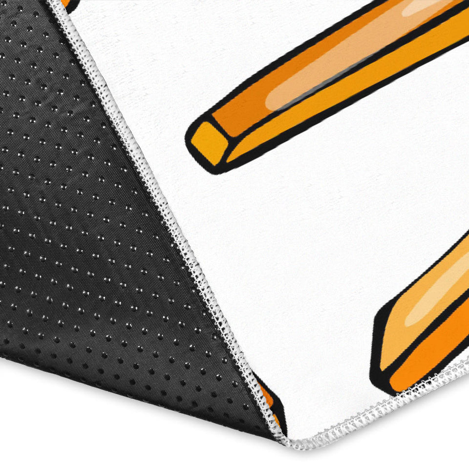 French Fries Potato Pattern Area Rug