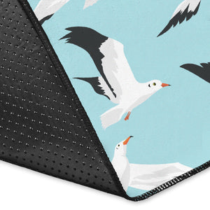 Seagull Pattern Print Design 01 Area Rug