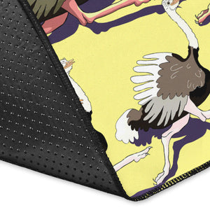 Ostrich Pattern Print Design 04 Area Rug
