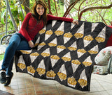 French Fries Dark Background Premium Quilt