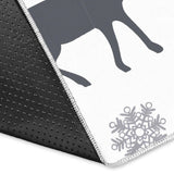 Deer Tree Snowflakes Chrismas Pattern Area Rug