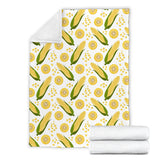 Corn Pattern Print Design 05 Premium Blanket