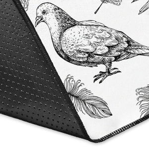Pigeon Pattern Print Design 05 Area Rug