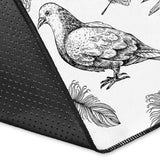 Pigeon Pattern Print Design 05 Area Rug