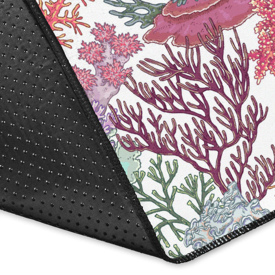 Coral Reef Pattern Print Design 03 Area Rug
