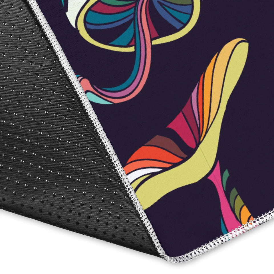 Colorful Mushroom Design Pattern Acolorful Mushroom Pattern Area Rugrea Rug