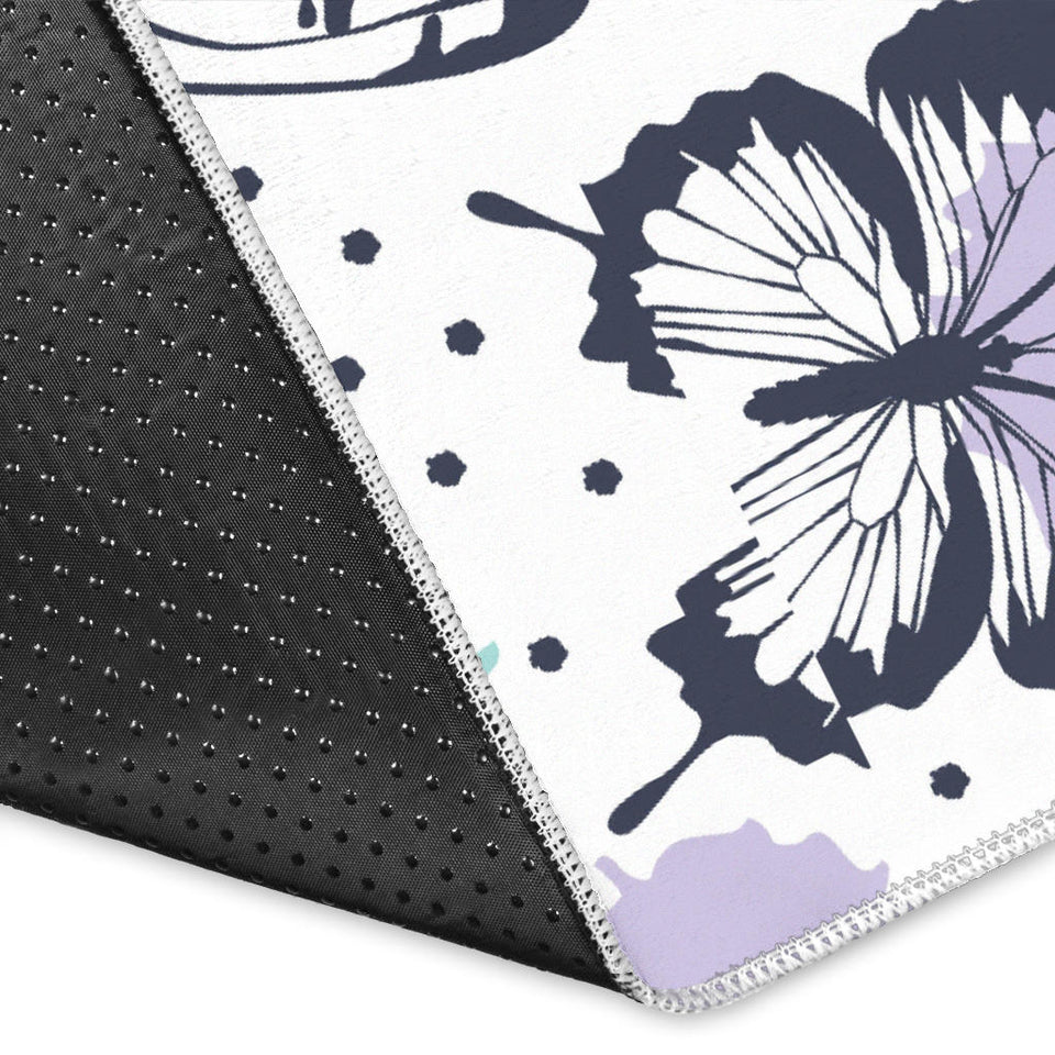 Butterfly Pattern Area Rug