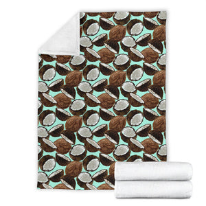 Coconut Pattern Print Design 03 Premium Blanket