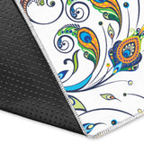 Peacock Feather Pattern Area Rug