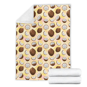 Coconut Pattern Print Design 05 Premium Blanket