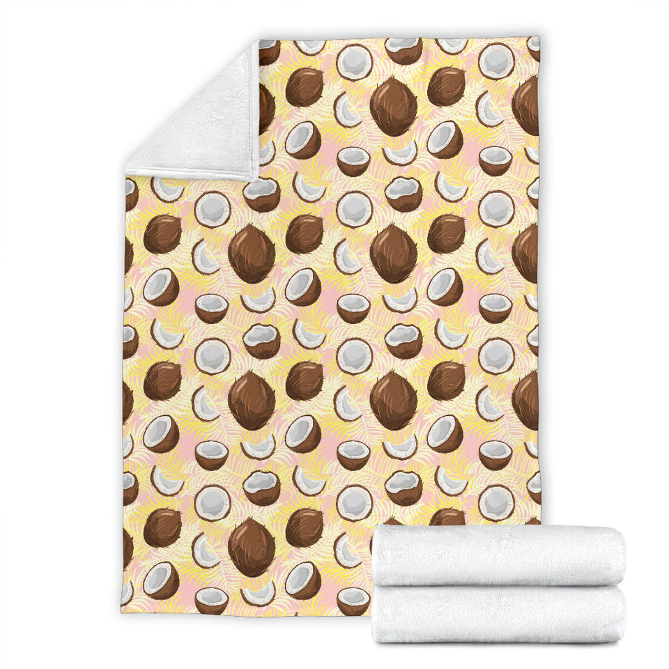Coconut Pattern Print Design 05 Premium Blanket