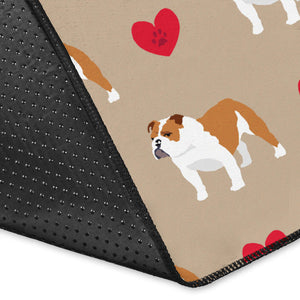 English Bulldog Pattern Print Design 05 Area Rug