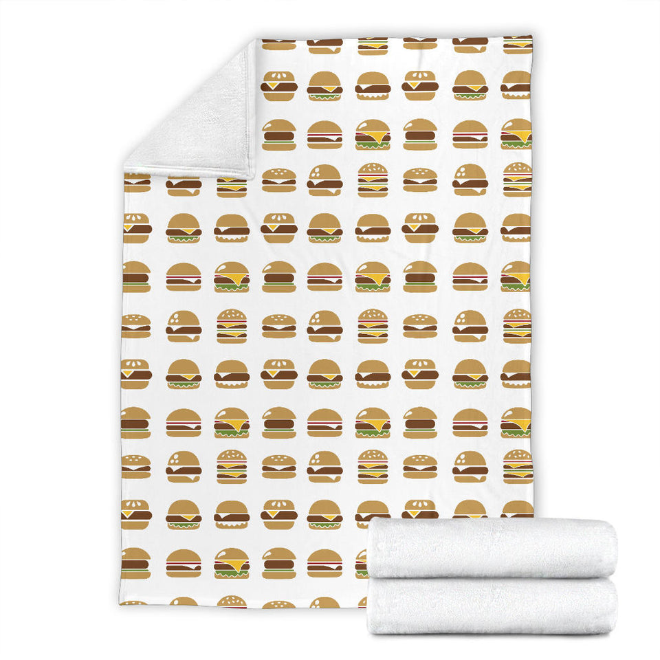 Hamburger Pattern Print Design 02 Premium Blanket