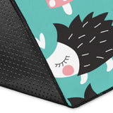Hedgehog Pattern Print Design 03 Area Rug