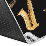 Saxophone Design Pattern Area Rug