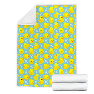 Duck Toy Pattern Print Design 03 Premium Blanket