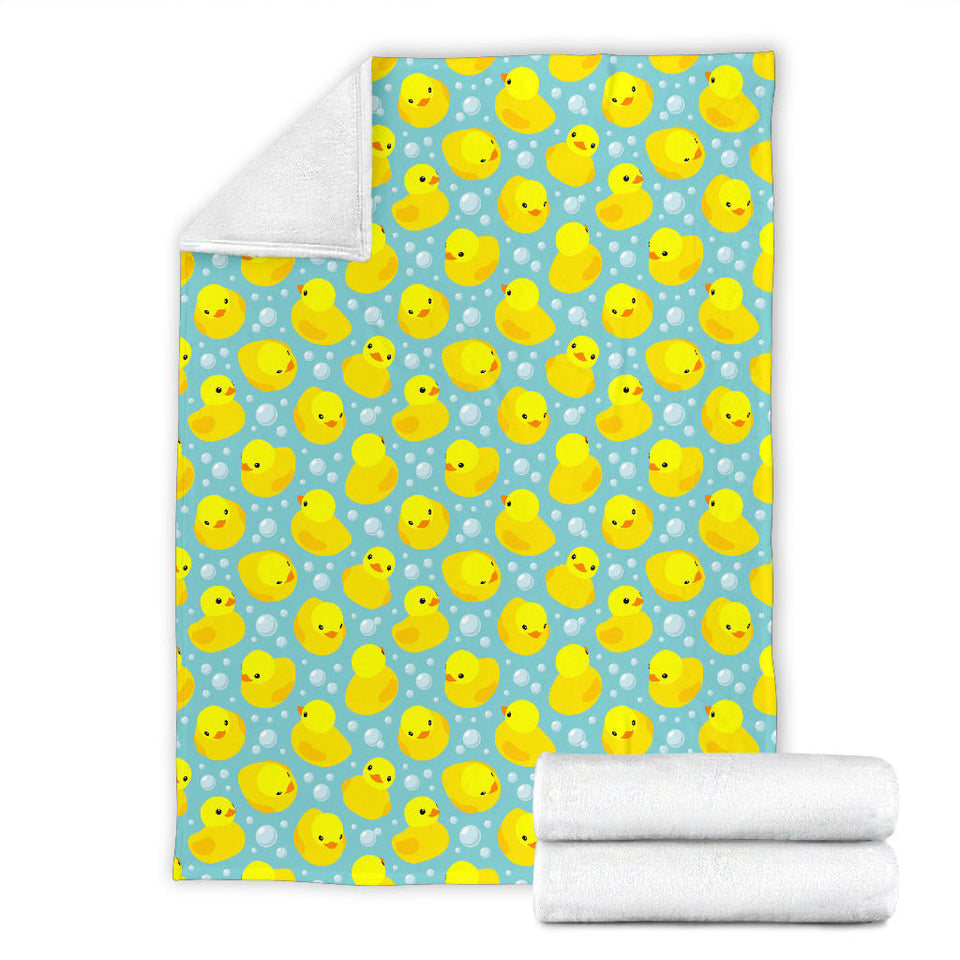 Duck Toy Pattern Print Design 03 Premium Blanket