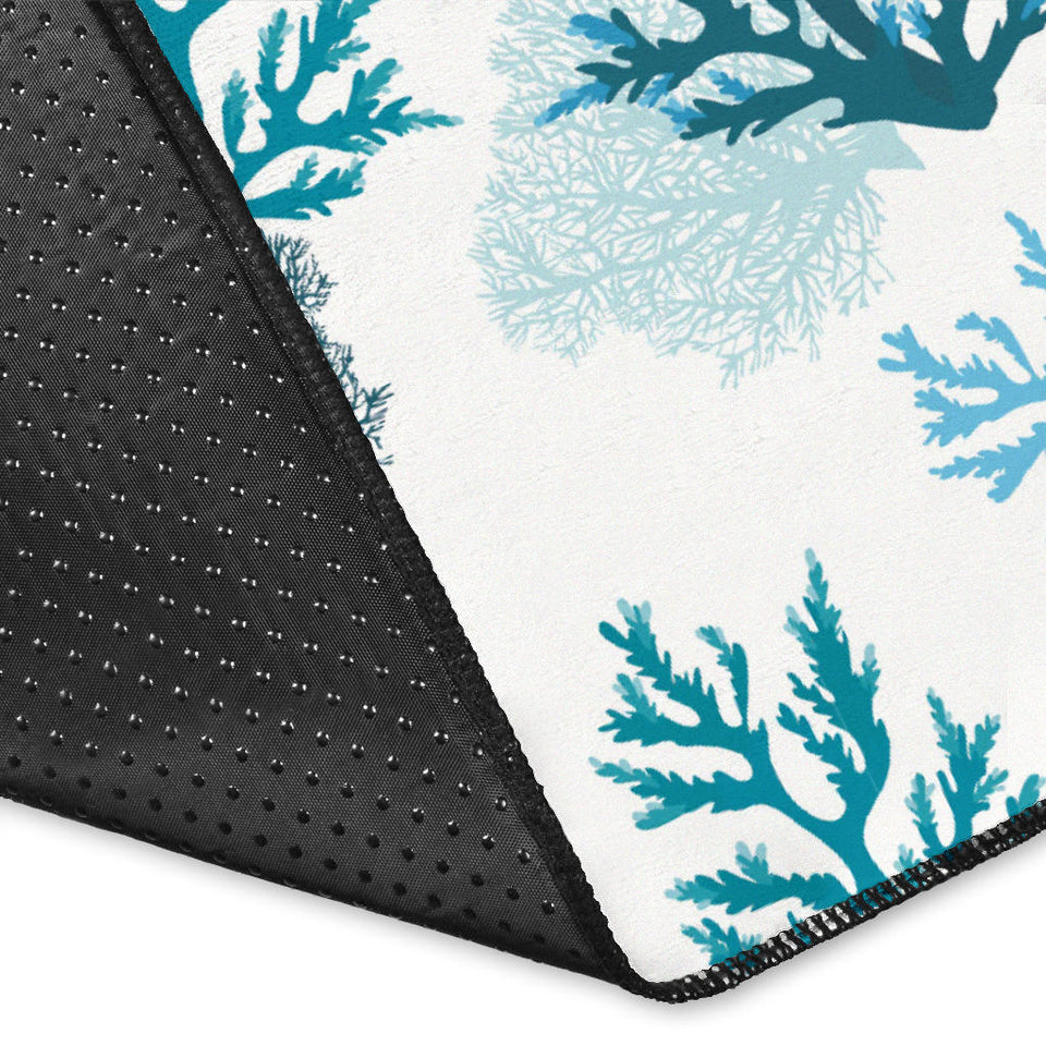 Coral Reef Pattern Print Design 04 Area Rug