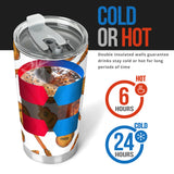 Paint Guitar Pattern Tumbler