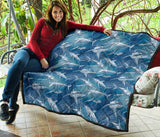 Shark Hand Drawn Premium Quilt