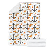 Clown Fish Pattern Print Design 02 Premium Blanket