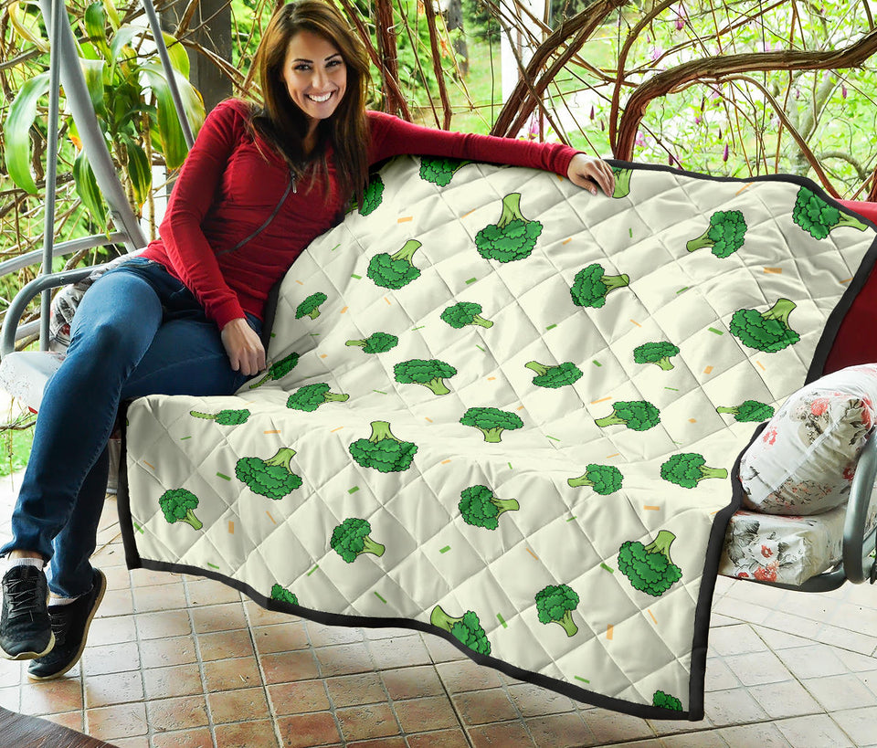 Broccoli Pattern Premium Quilt