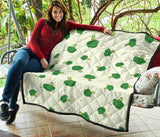 Broccoli Pattern Premium Quilt