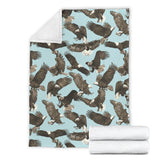 Eagle Pattern Print Design 01 Premium Blanket