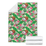 Coconut Pattern Print Design 01 Premium Blanket