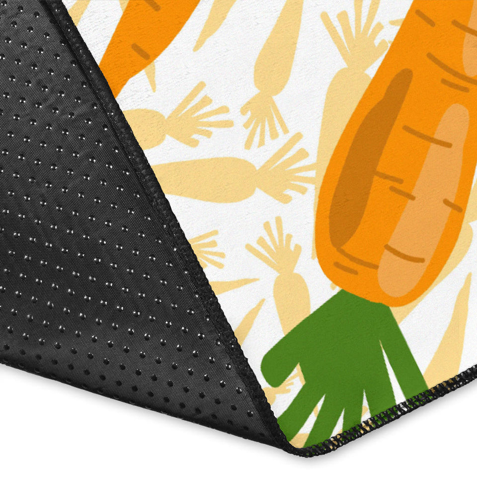 Carrot Pattern Print Design 01 Area Rug