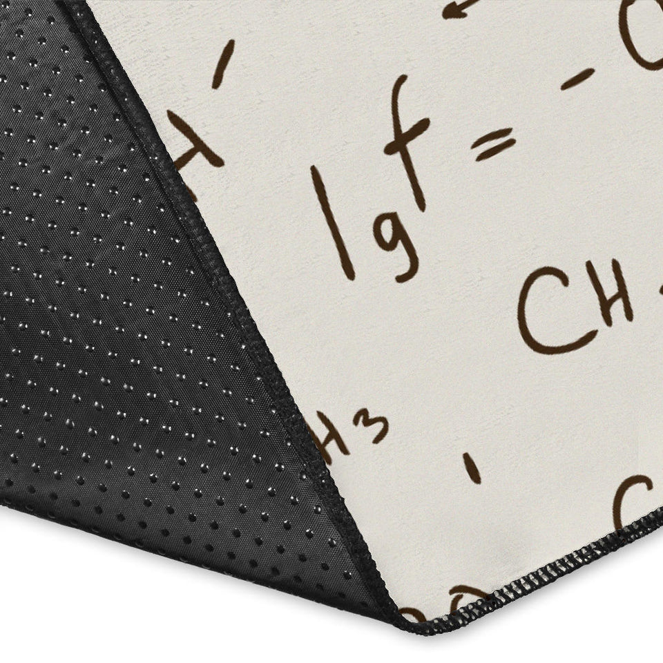 Chemistry Periodic Table Pattern Print Design 04 Area Rug