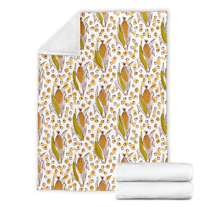 Corn Pattern Print Design 02 Premium Blanket