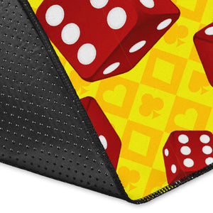 Dice Pattern Print Design 04 Area Rug