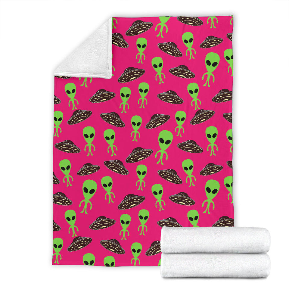 Alien Pattern Print Design 03 Premium Blanket