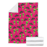 Alien Pattern Print Design 03 Premium Blanket