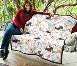 Cute Chihuahua Puppie Pattern Premium Quilt