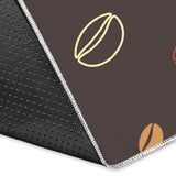 Coffee Bean Leave Pattern Area Rug