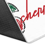 Hand Drawn Cherry Pattern Area Rug