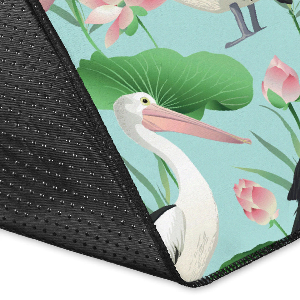 Pelican Pattern Print Design 01 Area Rug