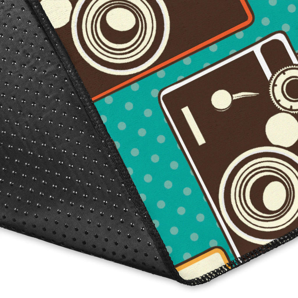 Camera Pattern Print Design 03 Area Rug