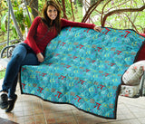 Math Pattern Print Design 02 Premium Quilt