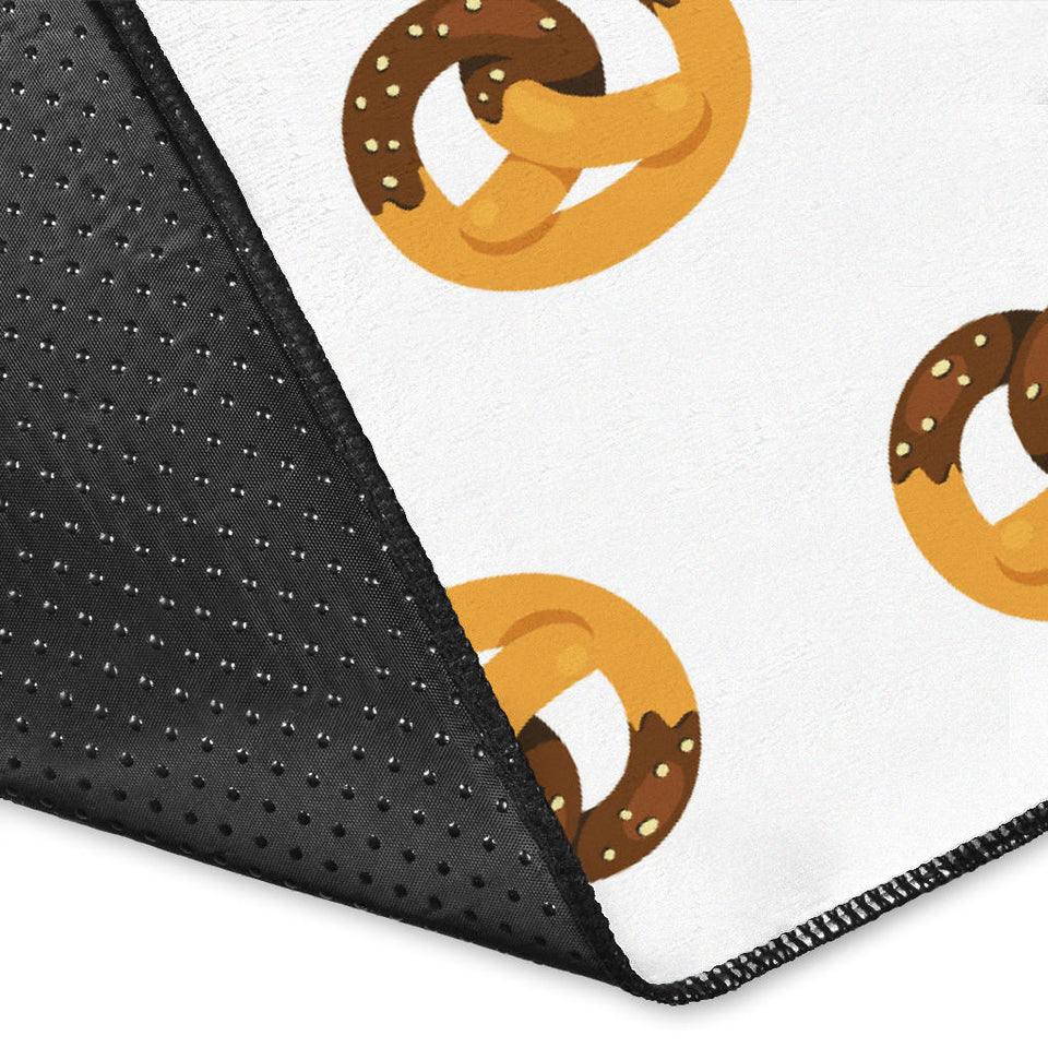 Pretzels Pattern Print Design 02 Area Rug