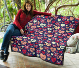 British Pattern Print Design 02 Premium Quilt