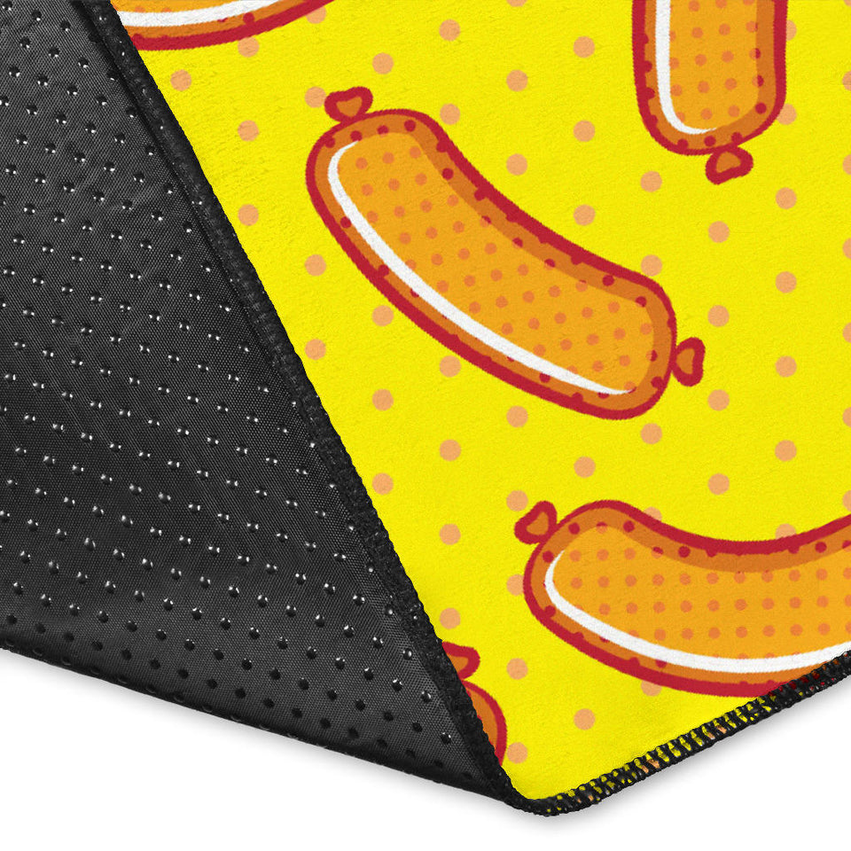 Sausage Pattern Print Design 01 Area Rug