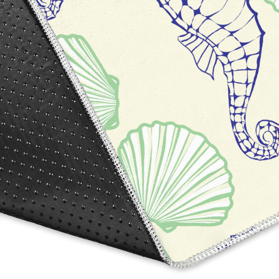 Seahorse Shell Pattern Area Rug
