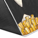 French Fries Dark Background Area Rug
