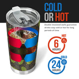 Hop Pattern Black Background Tumbler