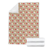 English Bulldog Pattern Print Design 05 Premium Blanket